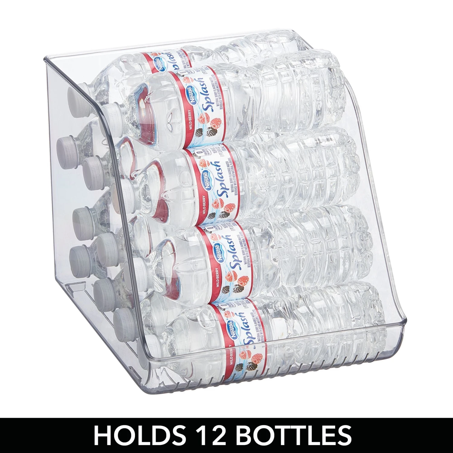 Fridge Water Bottle Holder 11 x 9 x 8 Fridge Water Bottle Holder 11 X 9 X 8 -mDesign 2000 Square JPG 19954MDK Detail