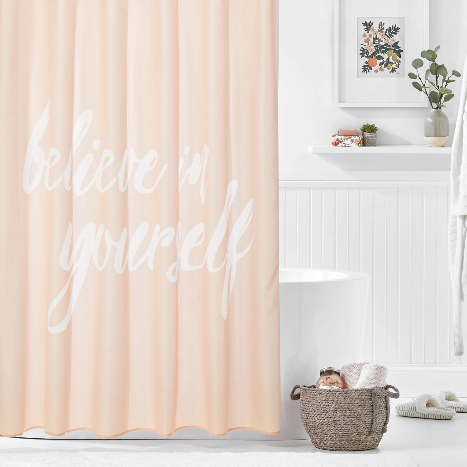 Believe in Yourself Shower Curtain Believe In Yourself Shower Curtain -mDesign 2000 Square JPG 19983MDSC 2