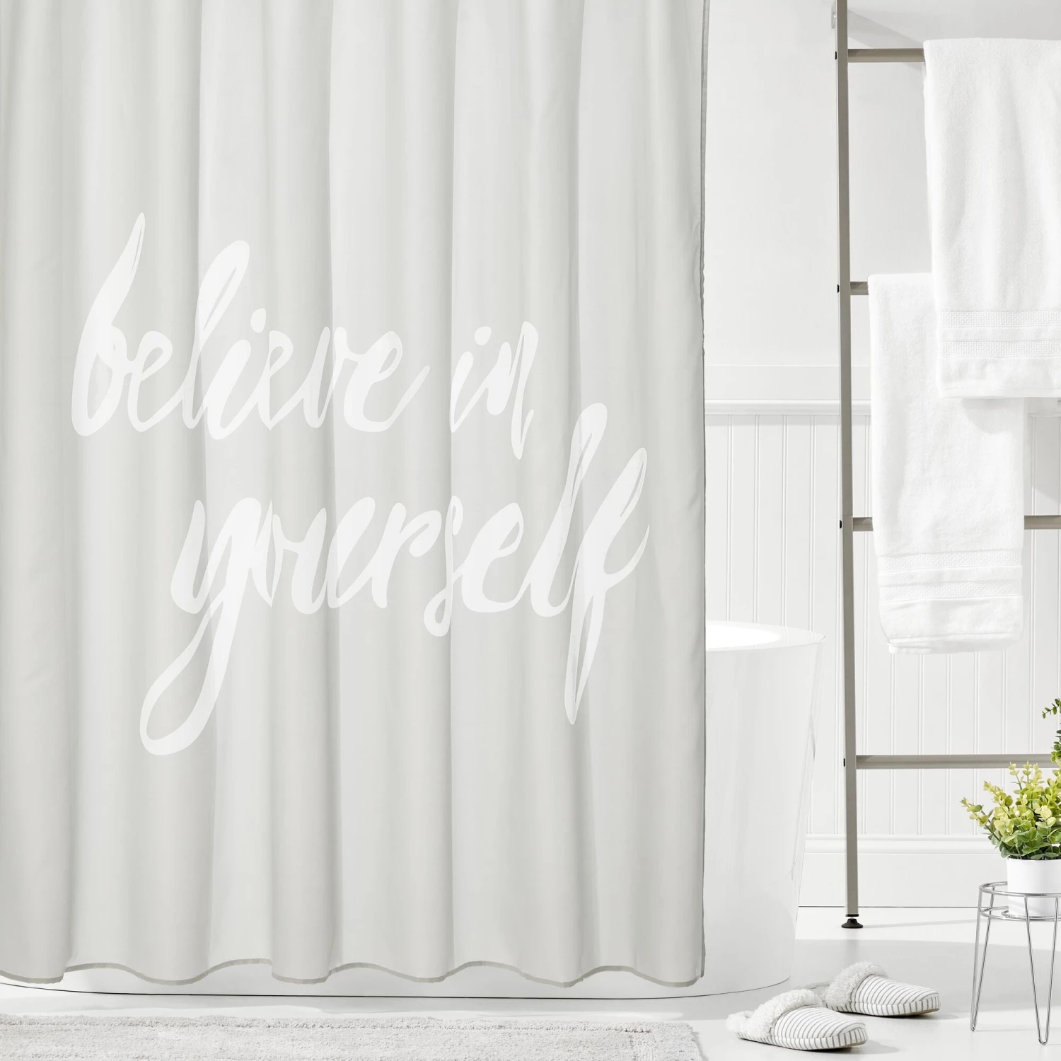 Believe in Yourself Shower Curtain Believe In Yourself Shower Curtain -mDesign 2000 Square JPG 19985MDSC 2