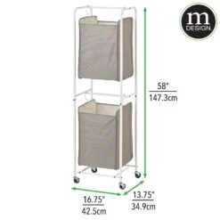 2-Tier Double Hamper 3 2-Tier Double Hamper -mDesign 2000 Square JPG 20016MDL dims