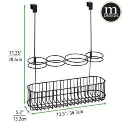 Over-the-Cabinet Hair Tool Organizer 8 Over-the-Cabinet Hair Tool Organizer -mDesign 2000 Square JPG 20062MDBST dims