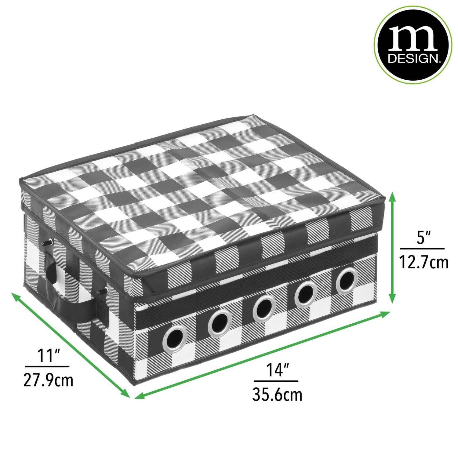 Gift Wrap Ribbon Storage and Dispenser Gift Wrap Ribbon Storage And Dispenser -mDesign 2000 Square JPG 20084MDCO dims