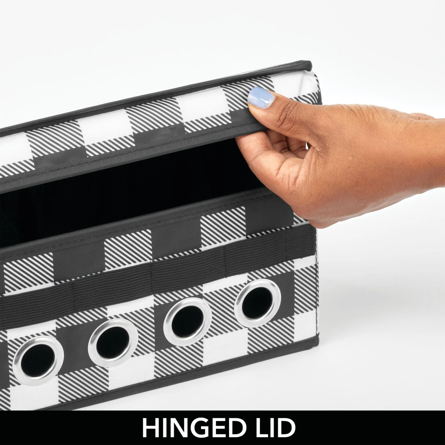 Gift Wrap Ribbon Storage and Dispenser Gift Wrap Ribbon Storage And Dispenser -mDesign 2000 Square JPG 20086MDCO hand