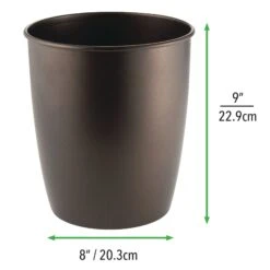 5.9-Liter Small Bathroom Trash Can 6 5.9-Liter Small Bathroom Trash Can -mDesign 2000 Square JPG 2013MDBA.PT02