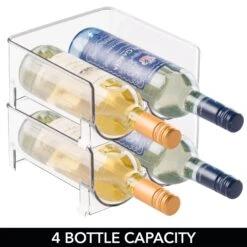 Stackable Wine Bottle Storage Rack 3 Stackable Wine Bottle Storage Rack -mDesign 2000 Square JPG 2020MDK.PT04