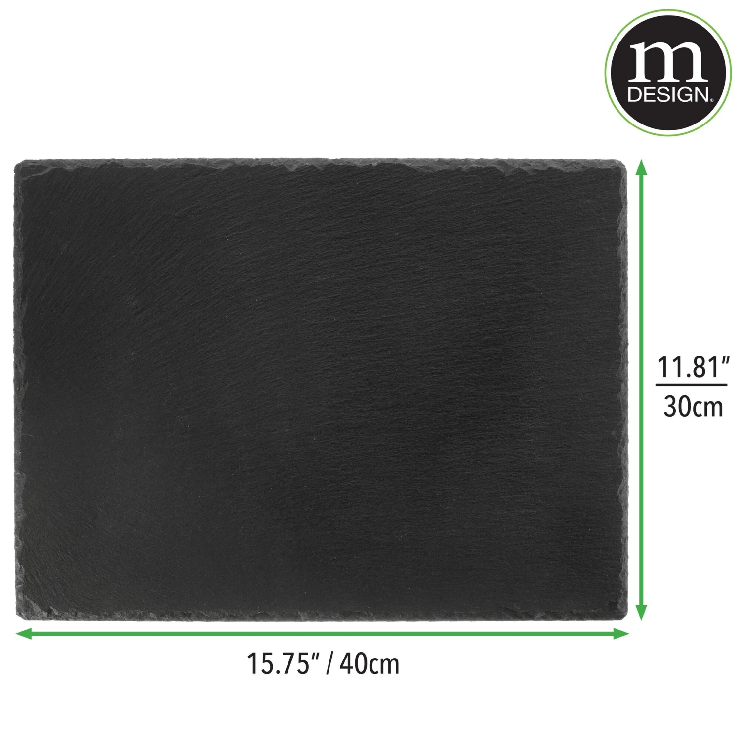 Natural Slate Serving Tray with Chalk Pencil Natural Slate Serving Tray With Chalk Pencil -mDesign 2000 Square JPG 20604MDK Dimensions