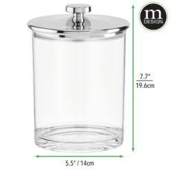 4-Piece Acrylic Kitchen Canisters 7 4-Piece Acrylic Kitchen Canisters -mDesign 2000 Square JPG 20773MDK dims 71f94337 776d 40ee 8833 f8ea34e138bb
