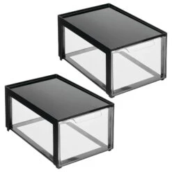 Stackable Makeup Storage Drawer 12 X 8 X 6 8 Stackable Makeup Storage Drawer 12 X 8 X 6 -mDesign 2000 Square JPG 20861MDO Outline 1