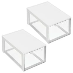 Stackable Makeup Storage Drawer 12 X 8 X 6 10 Stackable Makeup Storage Drawer 12 X 8 X 6 -mDesign 2000 Square JPG 20864MDC Outline
