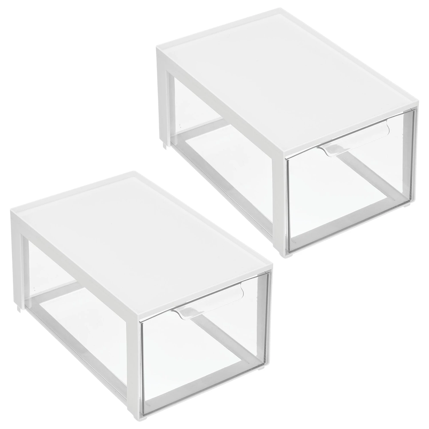 Stackable Makeup Storage Drawer 12 x 8 x 6 Stackable Makeup Storage Drawer 12 X 8 X 6 -mDesign 2000 Square JPG 20864MDC Outline