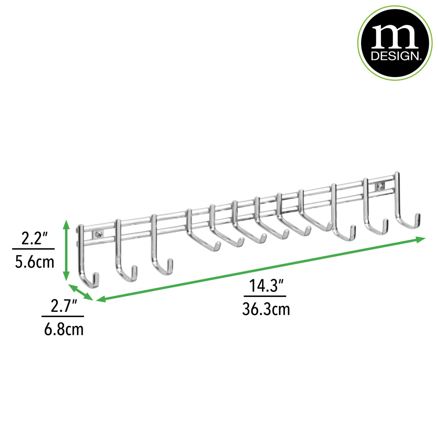 Wall Mounted Tie and Belt Rack Wall Mounted Tie And Belt Rack -mDesign 2000 Square JPG 26570.DIMS
