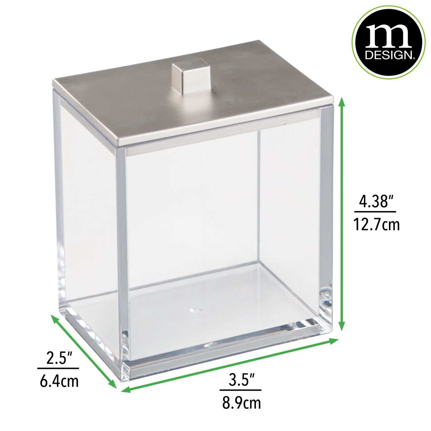 Rectangle Canister with Lid Rectangle Canister With Lid -mDesign 2000 Square JPG 3320MDBA.DIMS
