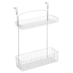 2-Tier Over The Cabinet Door Organizer 5 X 11.5 X 15 7 2-Tier Over The Cabinet Door Organizer 5 X 11.5 X 15 -mDesign 2000 Square JPG 50162 Outline