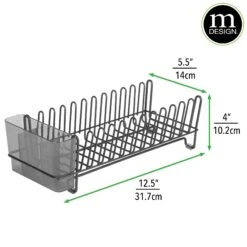 Compact Dish Rack And Drying Mat 2 Compact Dish Rack And Drying Mat -mDesign 2000 Square JPG 5991MDK Dimensions