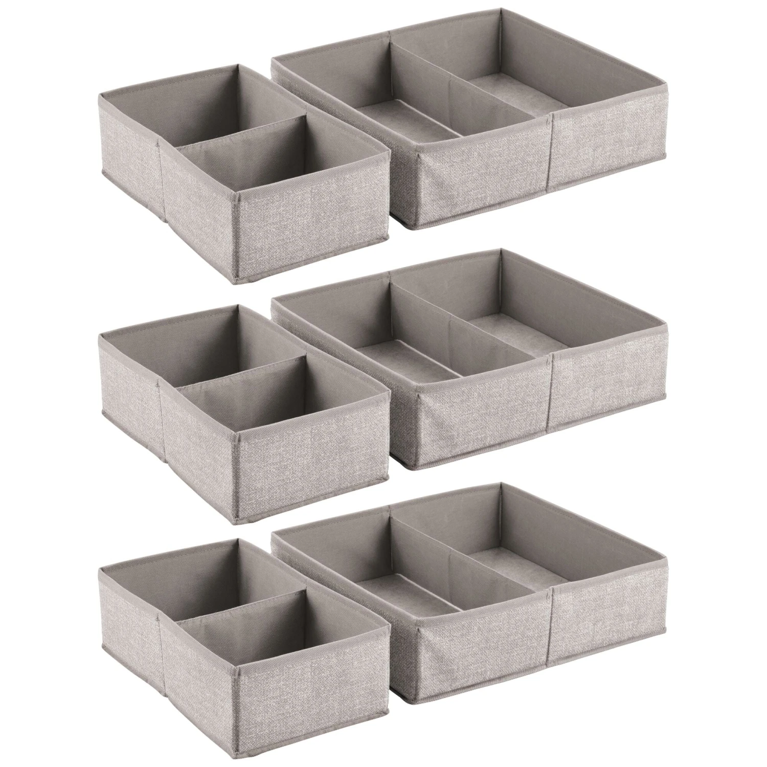 Divided Fabric Drawer Organizers Divided Fabric Drawer Organizers -mDesign 2000 Square JPG 7661MDB Outline