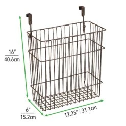 Over The Cabinet Door Kitchen Organizer 6 X 12 X 16 4 Over The Cabinet Door Kitchen Organizer 6 X 12 X 16 -mDesign 2000 Square JPG 8226MDK.PT01