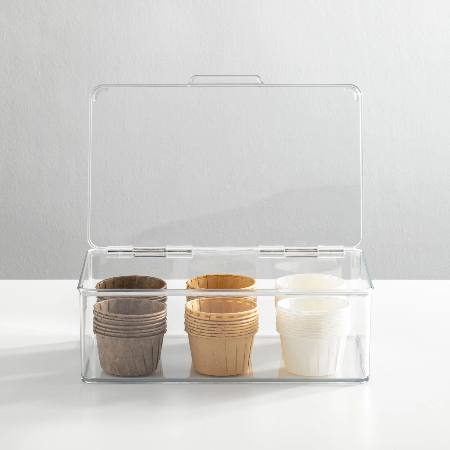 Hinged-LidKitchen Storage Box 7 x 10.5 x 3.5 Hinged-LidKitchen Storage Box 7 X 10.5 X 3.5 -mDesign 2000 Square JPG 9694MDK SellShot