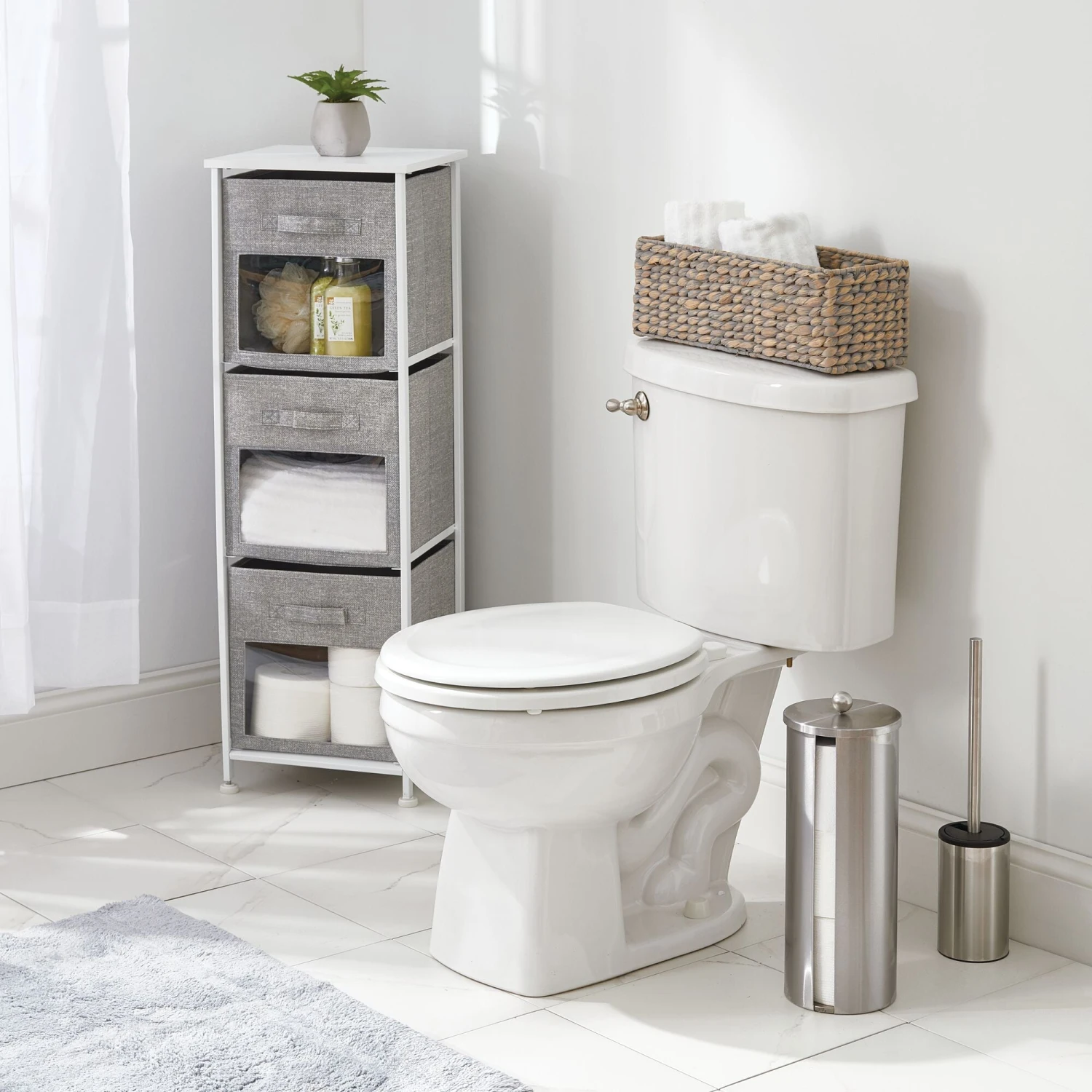 Water Hyacinth Basket 6 x 15 x 5.5 Water Hyacinth Basket 6 X 15 X 5.5 -mDesign 2000 Square JPG Basic.AldoBathStorage Environment