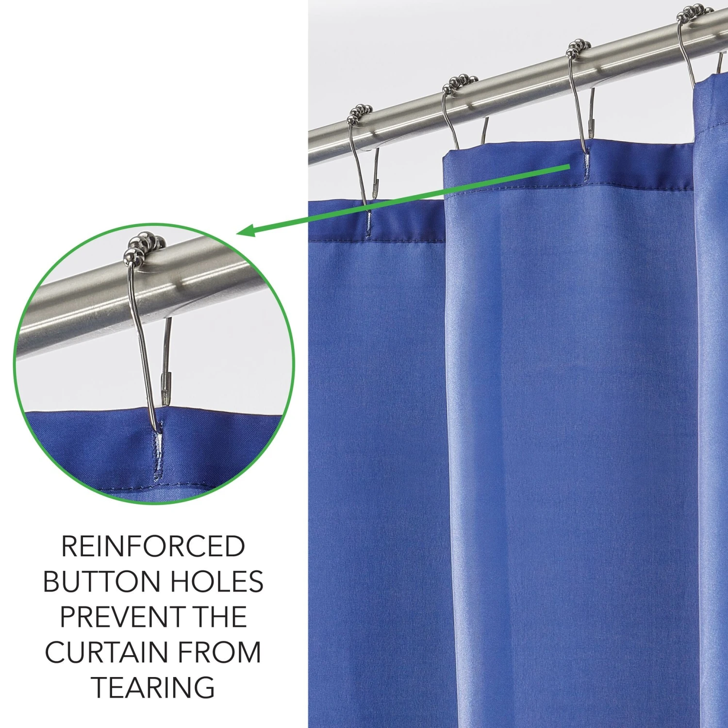 Believe in Yourself Shower Curtain Believe In Yourself Shower Curtain -mDesign 2000 Square JPG NoveltySC Detail