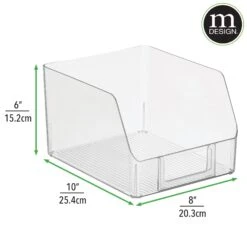 Open Front Bin With Label Holder 10 X 8 X 6 2 Open Front Bin With Label Holder 10 X 8 X 6 -mDesign 2000 Square JPG RFQ 2040067 20dims 4849dbb5 a32a 40c8 b7c4 f3aa9ec0a299