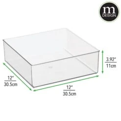 Closet Drawer Organizer 12 X 12 X 4 2 Closet Drawer Organizer 12 X 12 X 4 -mDesign 2000 Square JPG RFQ 2040068 dims