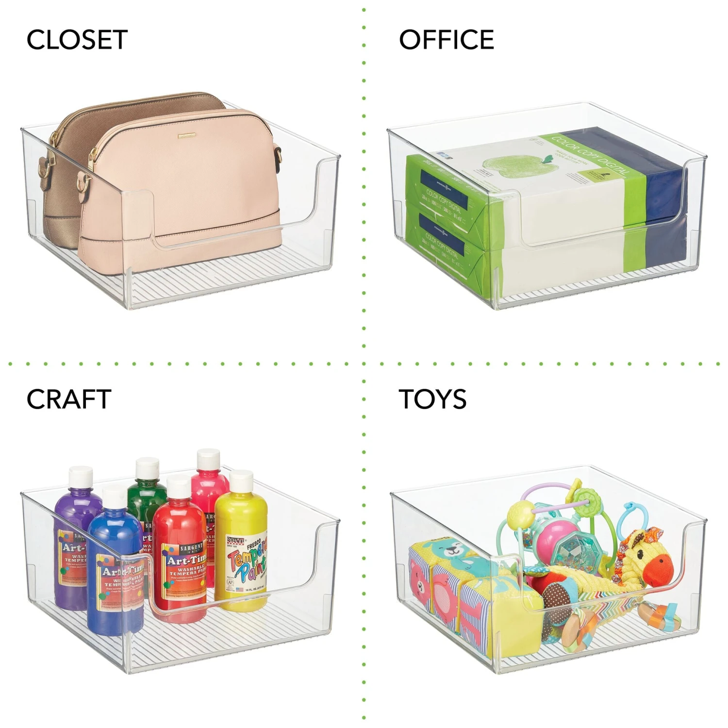 Open Front Kitchen Bin 12 x 12 x 6 Open Front Kitchen Bin 12 X 12 X 6 -mDesign 2000 Square JPG RFQ 2040173 detail