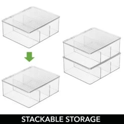 3-Section Stackable Bin With Pantry Labels 4 3-Section Stackable Bin With Pantry Labels -mDesign 2000 Square JPG RFQ 2040212 detail3