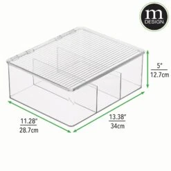 3-Section Stackable Bin With Pantry Labels 2 3-Section Stackable Bin With Pantry Labels -mDesign 2000 Square JPG RFQ 2040212 dims