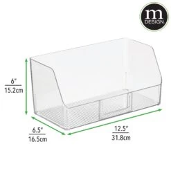 Open Front Bin With Label Holder 6.5 X 12.5 X 6 2 Open Front Bin With Label Holder 6.5 X 12.5 X 6 -mDesign 2000 Square JPG RFQ 2040244 20dims